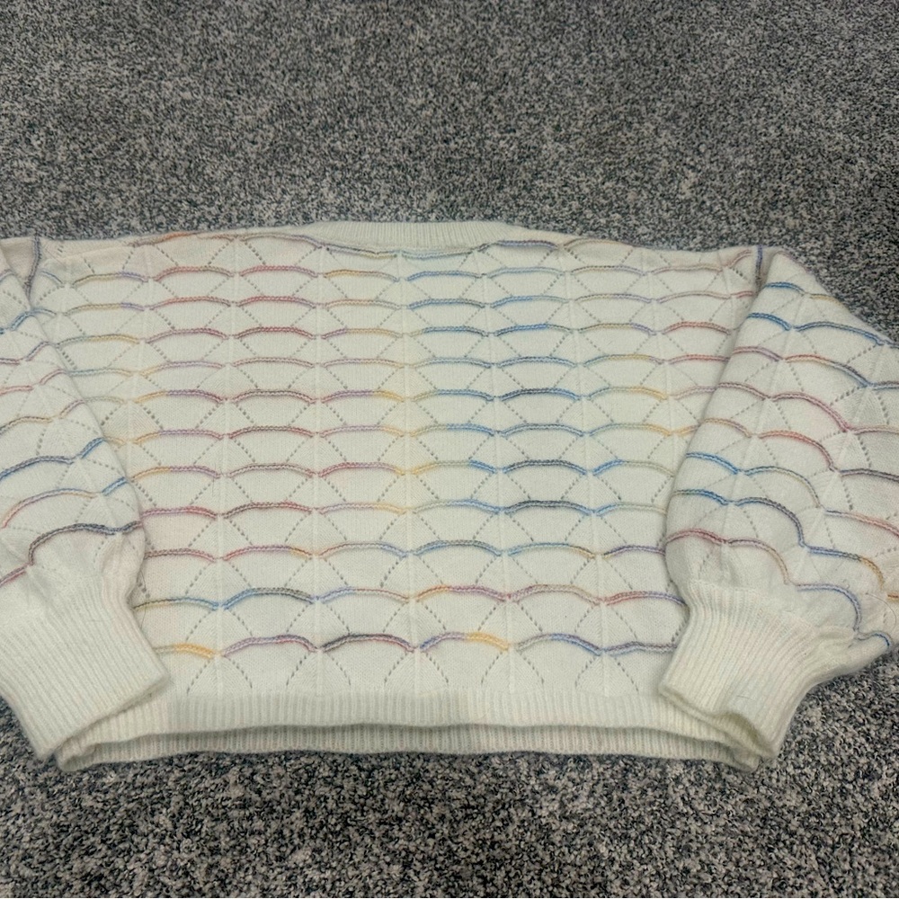 Debut Balloon Sleeve Colorful Sweater